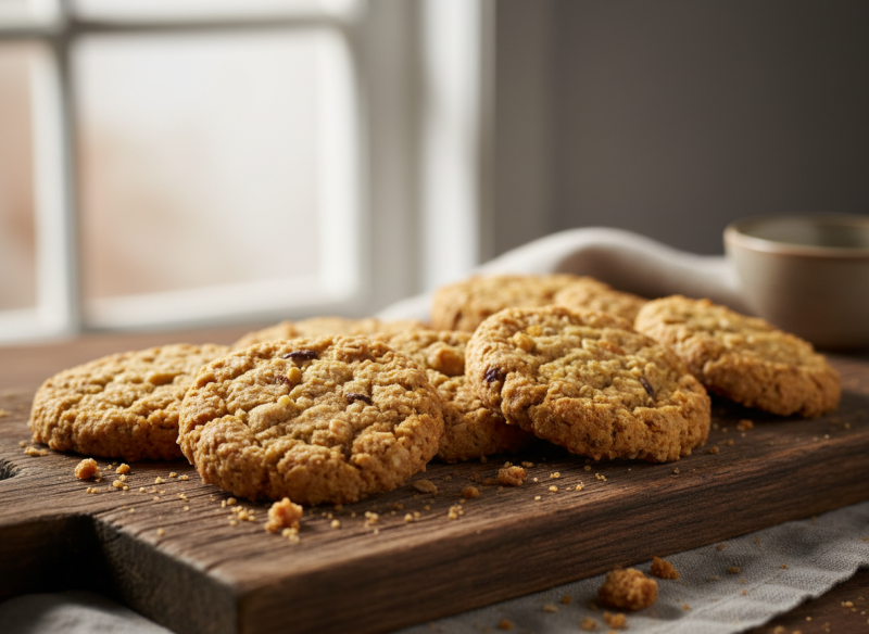 Préparation de biscuits sablés sans gluten et sans allergènes pour le goûter des enfants : une recette saine, riche en fibres et 100% naturelle