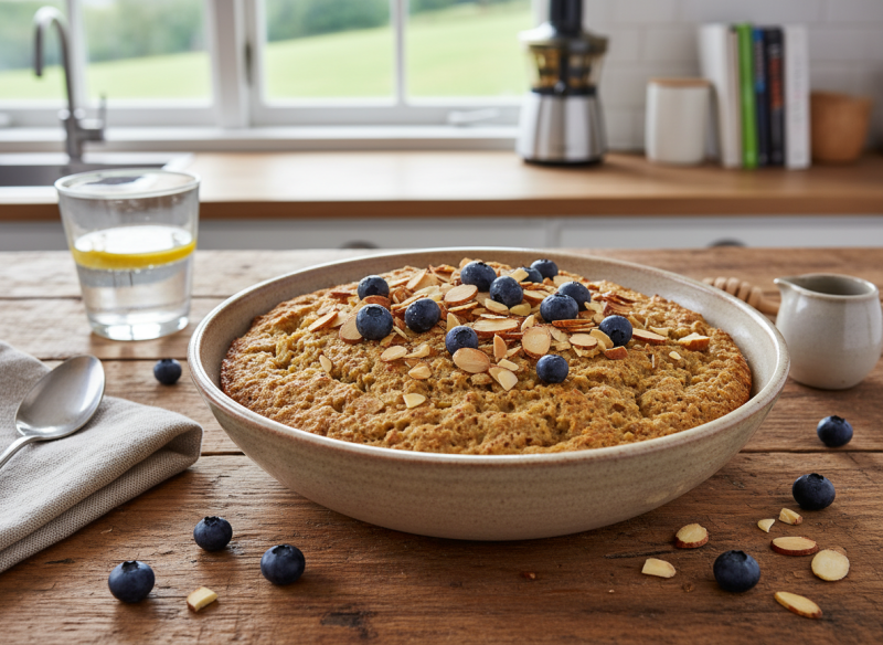 Recette de bowl cake énergétique sans gluten pour petit-déjeuner sportif avant un trail : utiliser le mix sarrasin pour une digestion rapide et durable