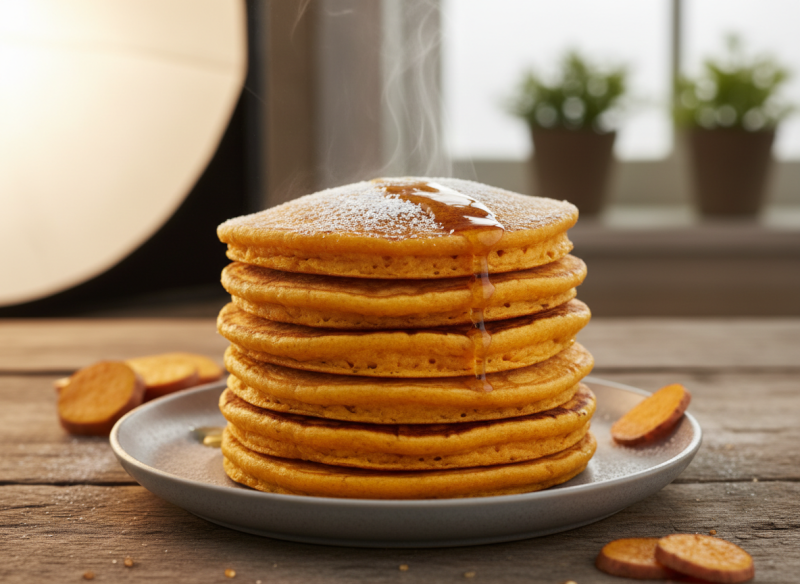 Recette de Pancakes Fluffy sans gluten et vegan à la farine de patate douce : comment obtenir un gonflant exceptionnel sans œufs ni lait de vache